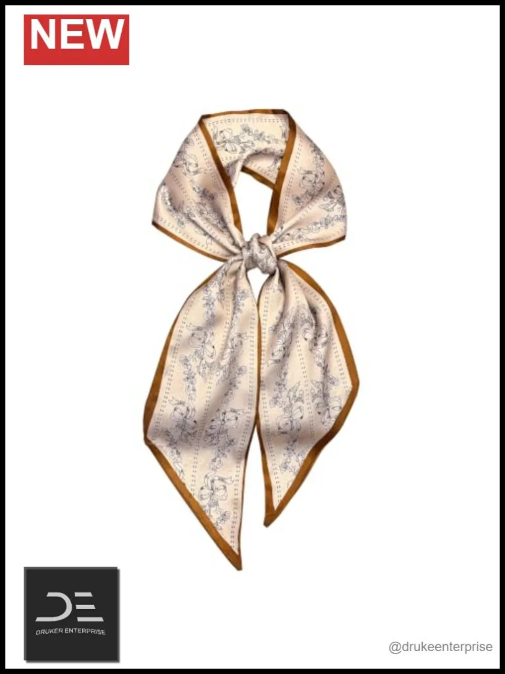 Extra Long Satin Scarf - Boho Head Wrap Neck Accessory Purse Scarf Belt